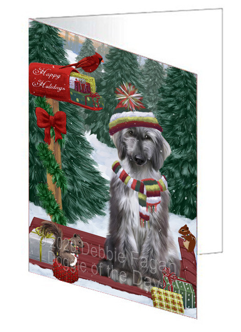 Christmas Woodland Sled Dog Cat Pet Photo Greeting Invitation Card Pack of 20 - Picture 7 of 159