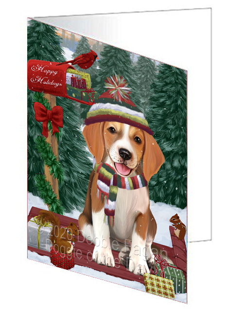 Christmas Woodland Sled Dog Cat Pet Photo Greeting Invitation Card Pack of 20 - Picture 18 of 159