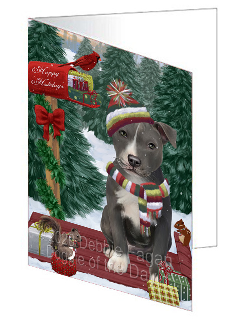 Christmas Woodland Sled Dog Cat Pet Photo Greeting Invitation Card Pack of 20 - Picture 27 of 159