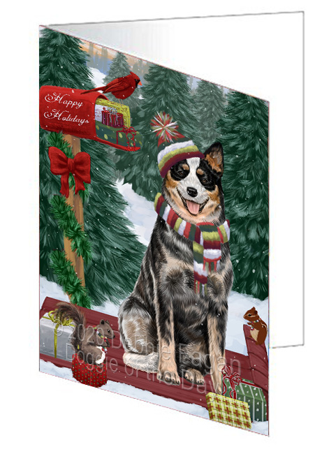 Christmas Woodland Sled Dog Cat Pet Photo Greeting Invitation Card Pack of 20 - Picture 30 of 159