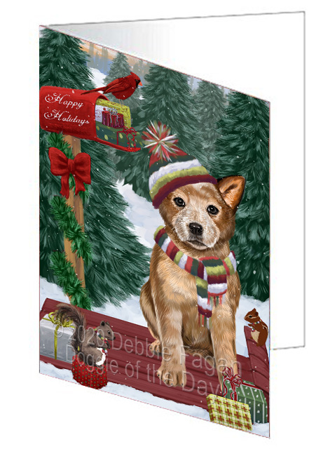 Christmas Woodland Sled Dog Cat Pet Photo Greeting Invitation Card Pack of 20 - Picture 31 of 159