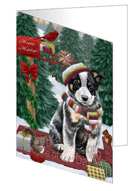 Christmas Woodland Sled Dog Cat Pet Photo Greeting Invitation Card Pack of 20 - Picture 32 of 159