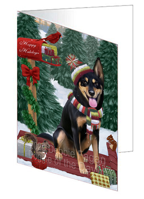 Christmas Woodland Sled Dog Cat Pet Photo Greeting Invitation Card Pack of 20 - Picture 33 of 159