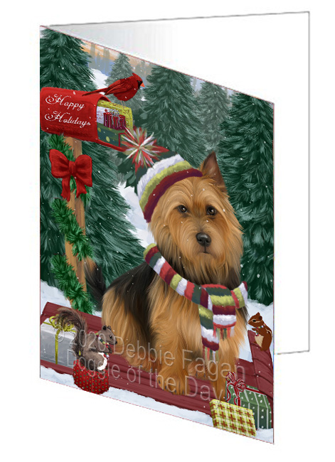 Christmas Woodland Sled Dog Cat Pet Photo Greeting Invitation Card Pack of 20 - Picture 42 of 159