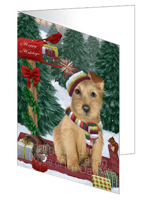 Christmas Woodland Sled Dog Cat Pet Photo Greeting Invitation Card Pack of 20 - Picture 44 of 159