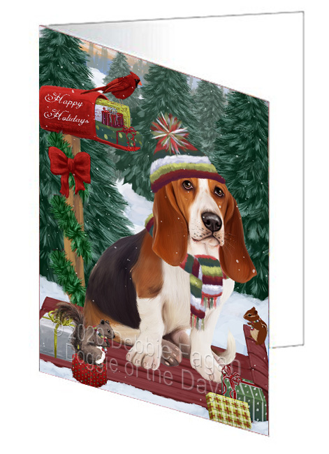 Christmas Woodland Sled Dog Cat Pet Photo Greeting Invitation Card Pack of 20 - Picture 45 of 159