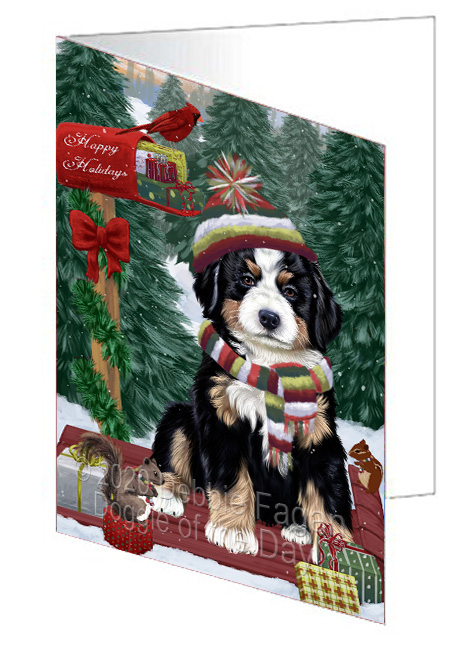 Christmas Woodland Sled Dog Cat Pet Photo Greeting Invitation Card Pack of 20 - Picture 59 of 159