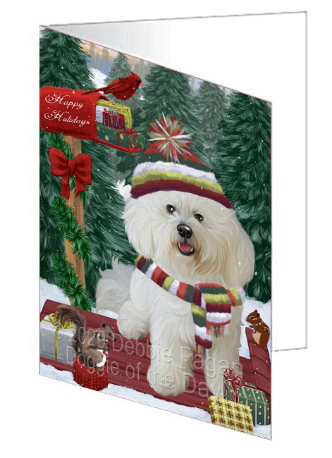 Christmas Woodland Sled Dog Cat Pet Photo Greeting Invitation Card Pack of 20 - Picture 60 of 159