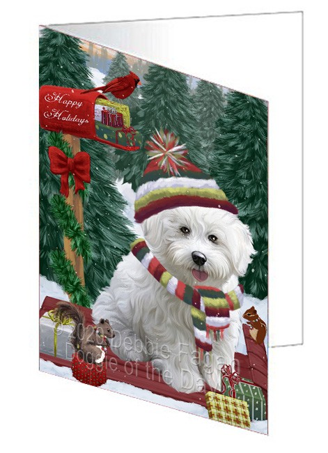 Christmas Woodland Sled Dog Cat Pet Photo Greeting Invitation Card Pack of 20 - Picture 61 of 159
