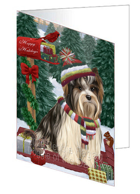 Christmas Woodland Sled Dog Cat Pet Photo Greeting Invitation Card Pack of 20 - Picture 62 of 159