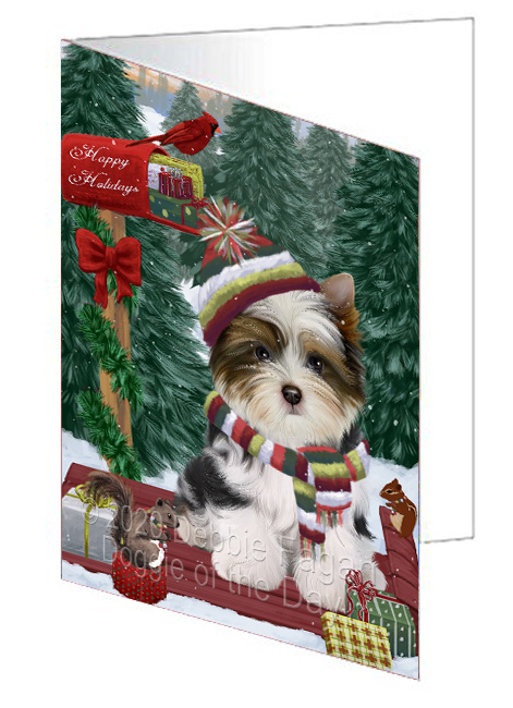 Christmas Woodland Sled Dog Cat Pet Photo Greeting Invitation Card Pack of 20 - Picture 63 of 159
