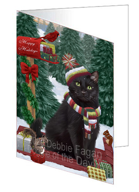 Christmas Woodland Sled Dog Cat Pet Photo Greeting Invitation Card Pack of 20 - Picture 64 of 159