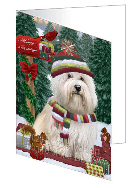 Christmas Woodland Sled Dog Cat Pet Photo Greeting Invitation Card Pack of 20 - Picture 131 of 159