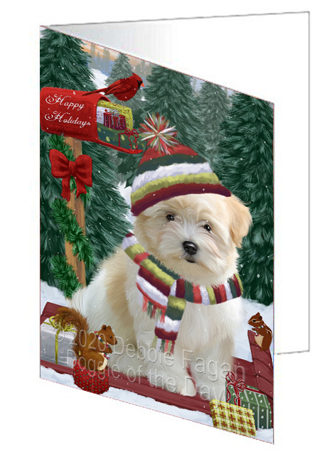 Christmas Woodland Sled Dog Cat Pet Photo Greeting Invitation Card Pack of 20 - Picture 132 of 159