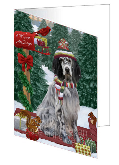 Christmas Woodland Sled Dog Cat Pet Photo Greeting Invitation Card Pack of 20 - Picture 140 of 159