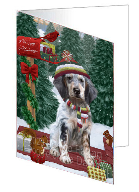Christmas Woodland Sled Dog Cat Pet Photo Greeting Invitation Card Pack of 20 - Picture 142 of 159