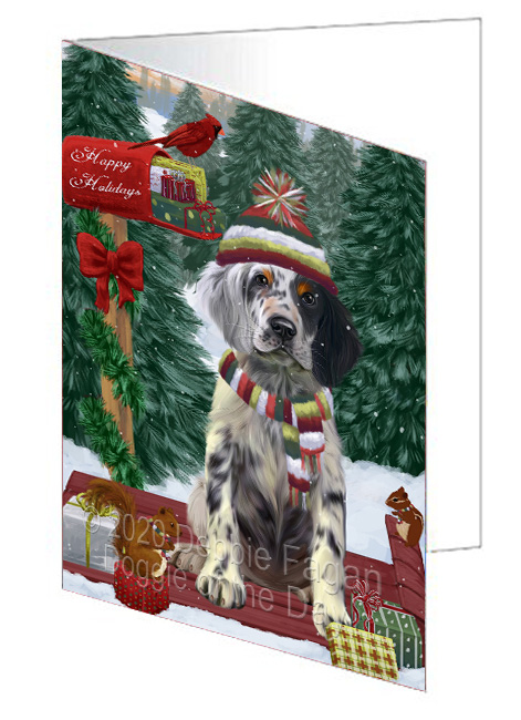 Christmas Woodland Sled Dog Cat Pet Photo Greeting Invitation Card Pack of 20 - Picture 143 of 159