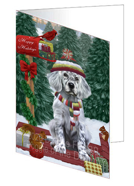 Christmas Woodland Sled Dog Cat Pet Photo Greeting Invitation Card Pack of 20 - Picture 144 of 159