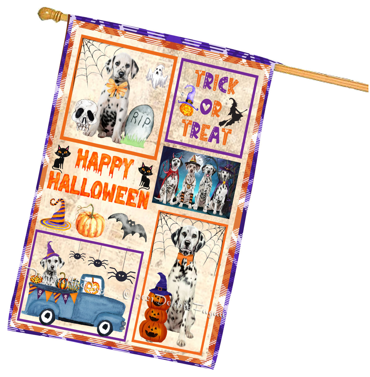 Dalmatian Dog House Flag Holiday Double Sided 28"x40" Many Designs NWT NEW - Picture 33 of 83