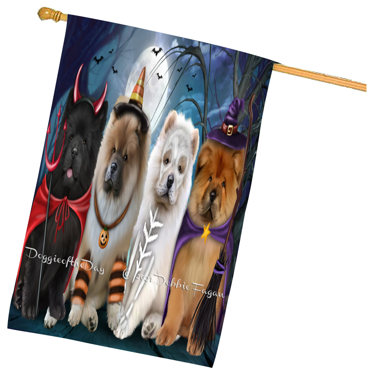 Chow Chow Hundehaus Flagge Urlaub doppelseitig 28"x40" viele Designs Neu mit Etikett NEU - Bild 50 von 100