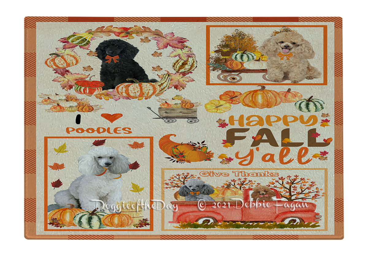 Tabla de cortar caniche perro vidrio templado cocina personalizada nueva con etiquetas - Imagen 27 de 133