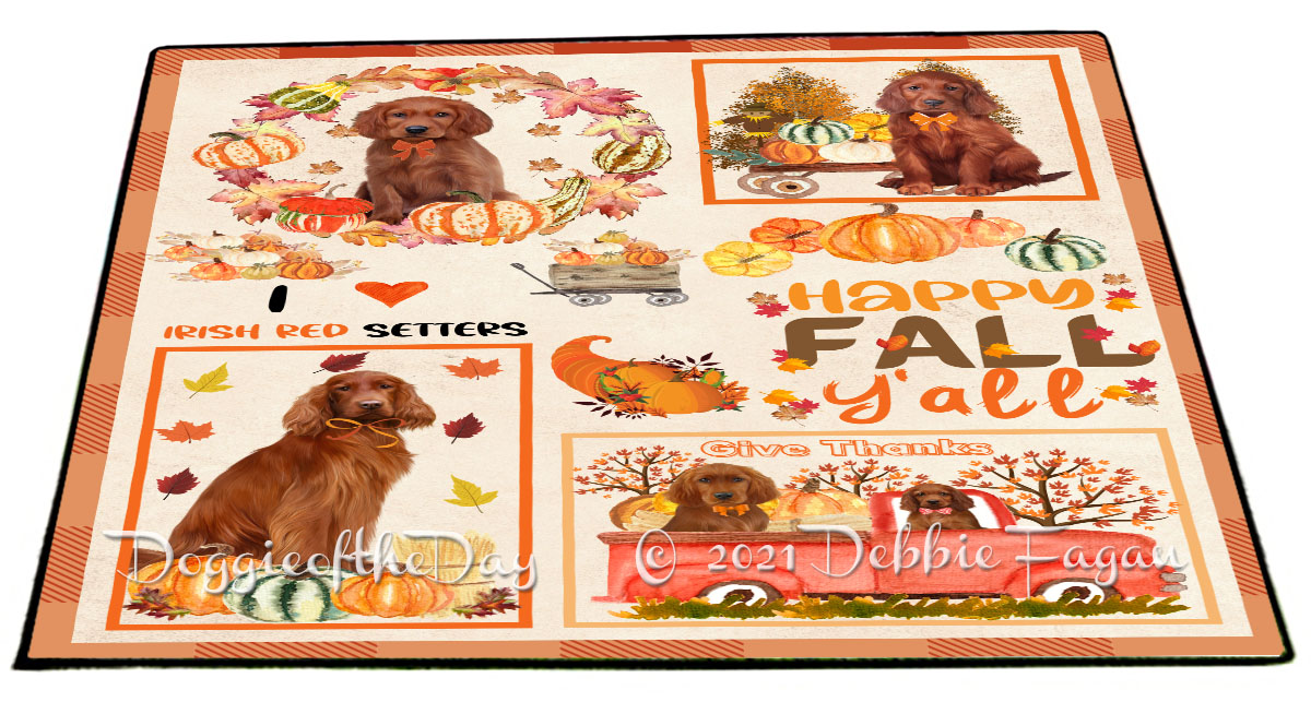 Irish Setter Dog Floor Mat Personalized Pet Door Mat Valentine Day NWT - Picture 41 of 49