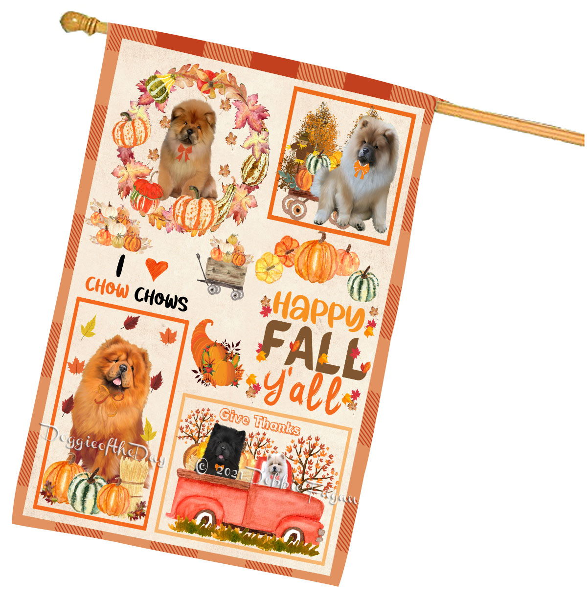 Chow Chow Hundehaus Flagge Urlaub doppelseitig 28"x40" viele Designs Neu mit Etikett NEU - Bild 31 von 100