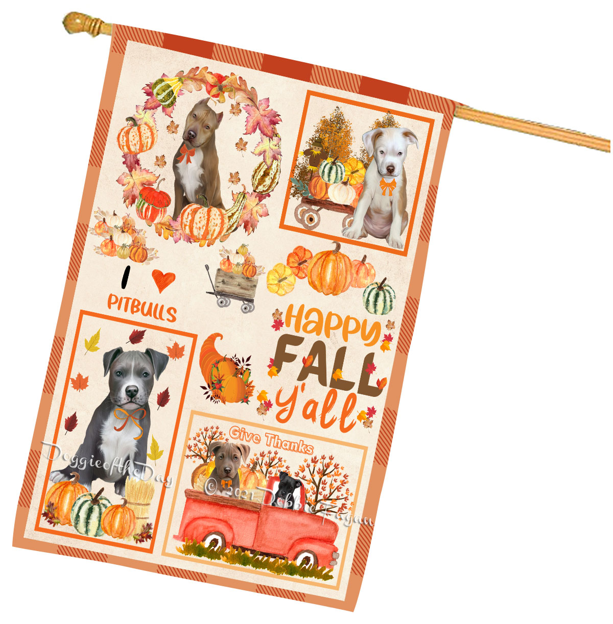 Pitbull Hundehaus Flagge Urlaub doppelseitig 28""x40"" viele Designs neu mit Etikett NEU - Bild 33 von 106