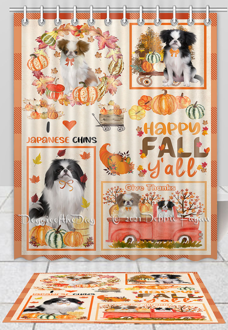 Juego de tapete de baño japonés para barbilla y cortina de ducha personalizado muchos diseños nuevo con etiquetas - Imagen 16 de 17