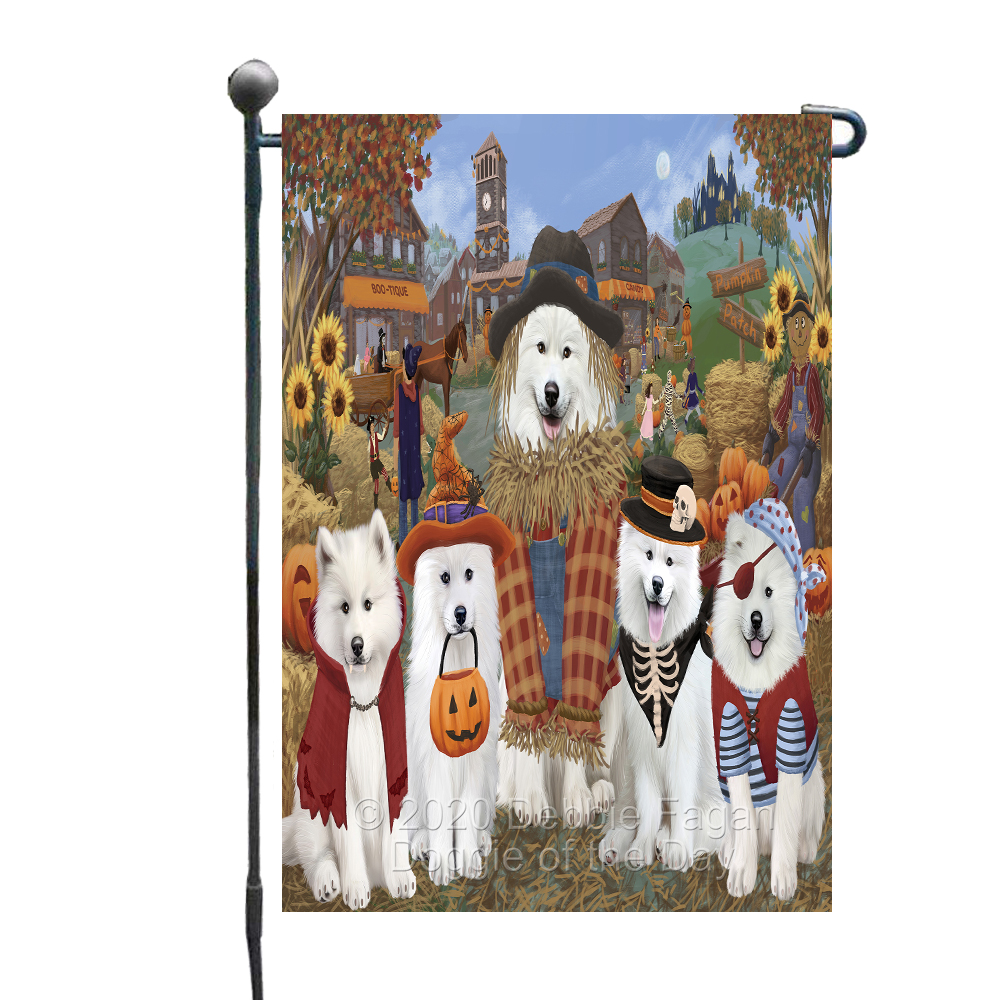 Samoyed Dog Garden Flag Personalized Double Sided 12.5"x18" Many Design NWT