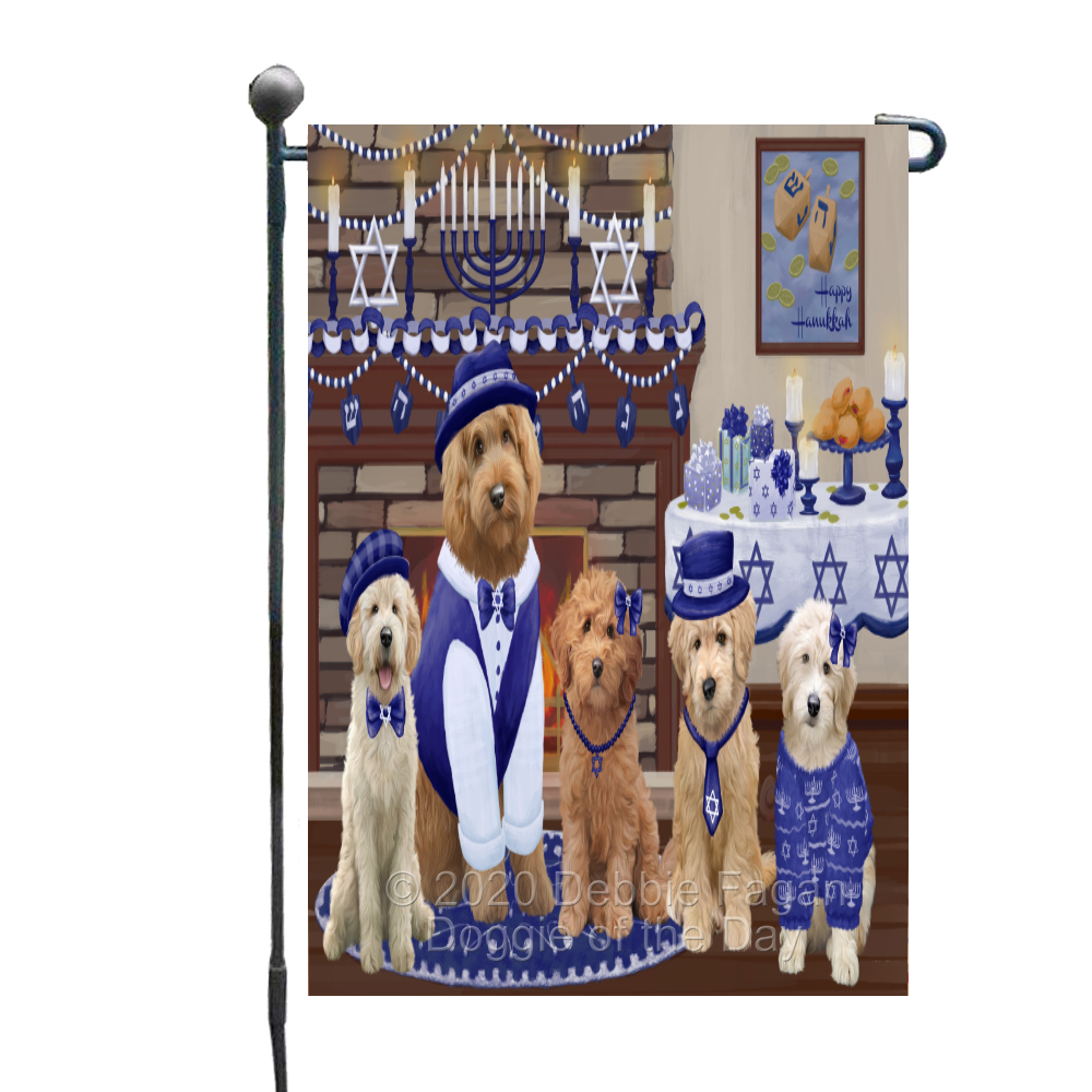 Goldendoodle Dog Garden Flag Personalized Double Sided 12.5"x18" Many Design NWT