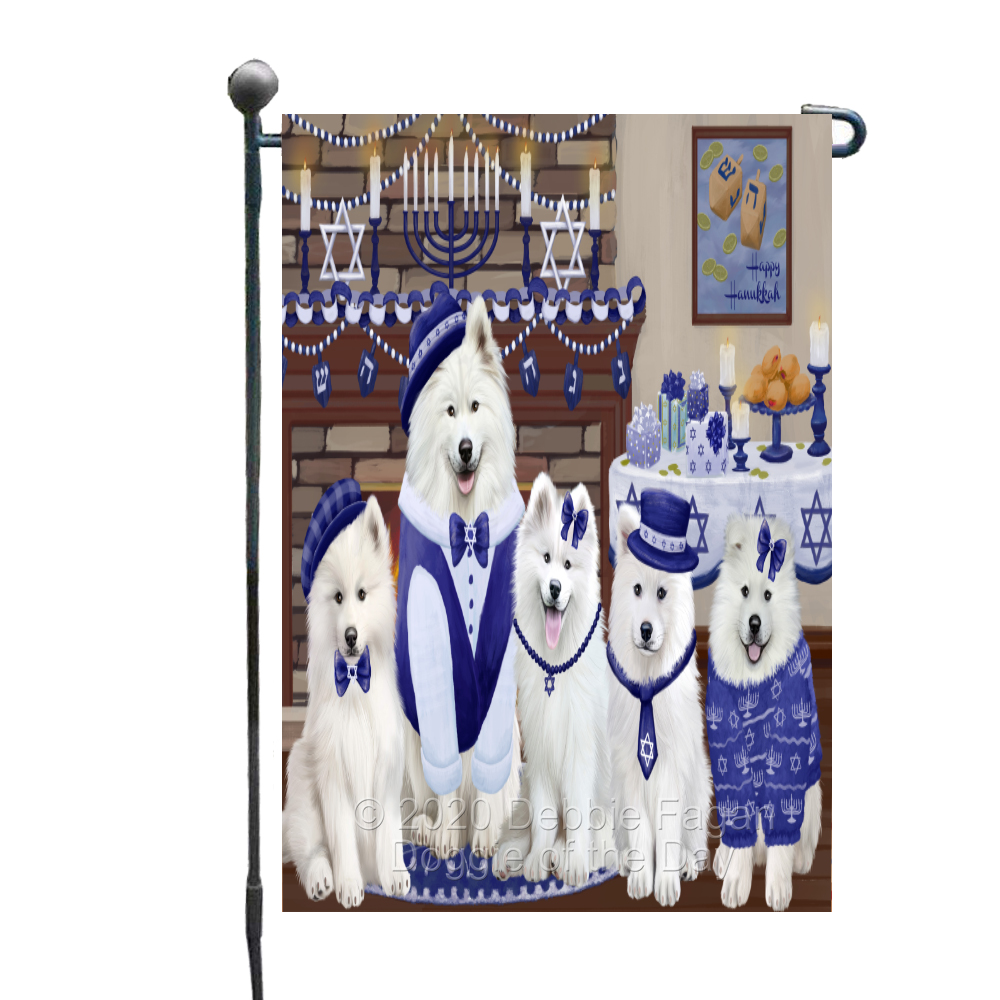 Samoyed Dog Garden Flag Personalized Double Sided 12.5"x18" Many Design NWT