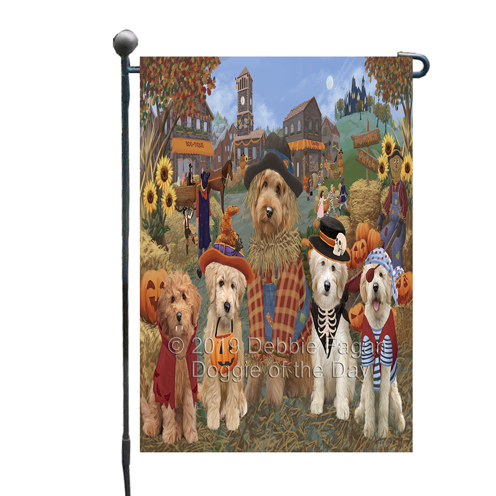 Goldendoodle Dog Garden Flag Personalized Double Sided 12.5"x18" Many Design NWT