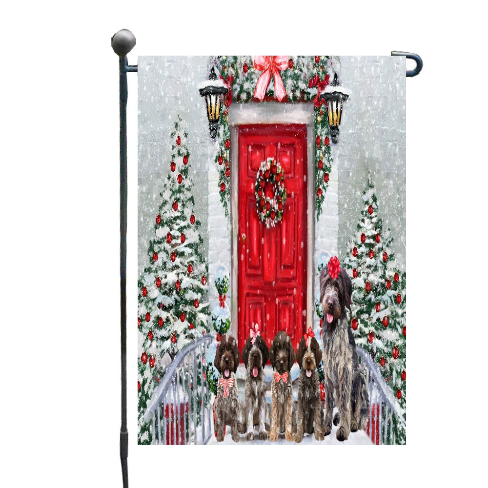 Wirehaired Pointing Griffon Dog Garden Flag Personalized Double Sided Christmas