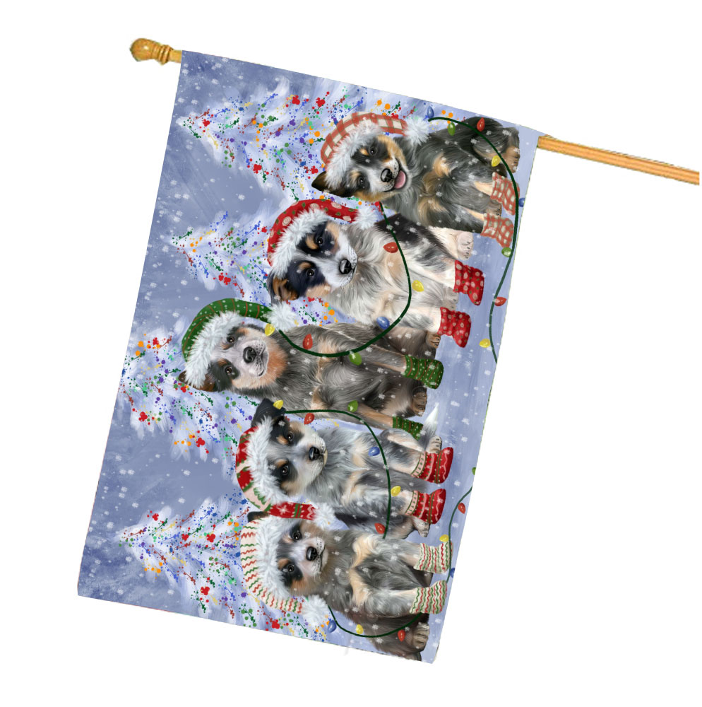 Blue Heeler Dog House Flag Christmas Double Sided 28"x40" Many Designs NWT NEW - Picture 13 of 72