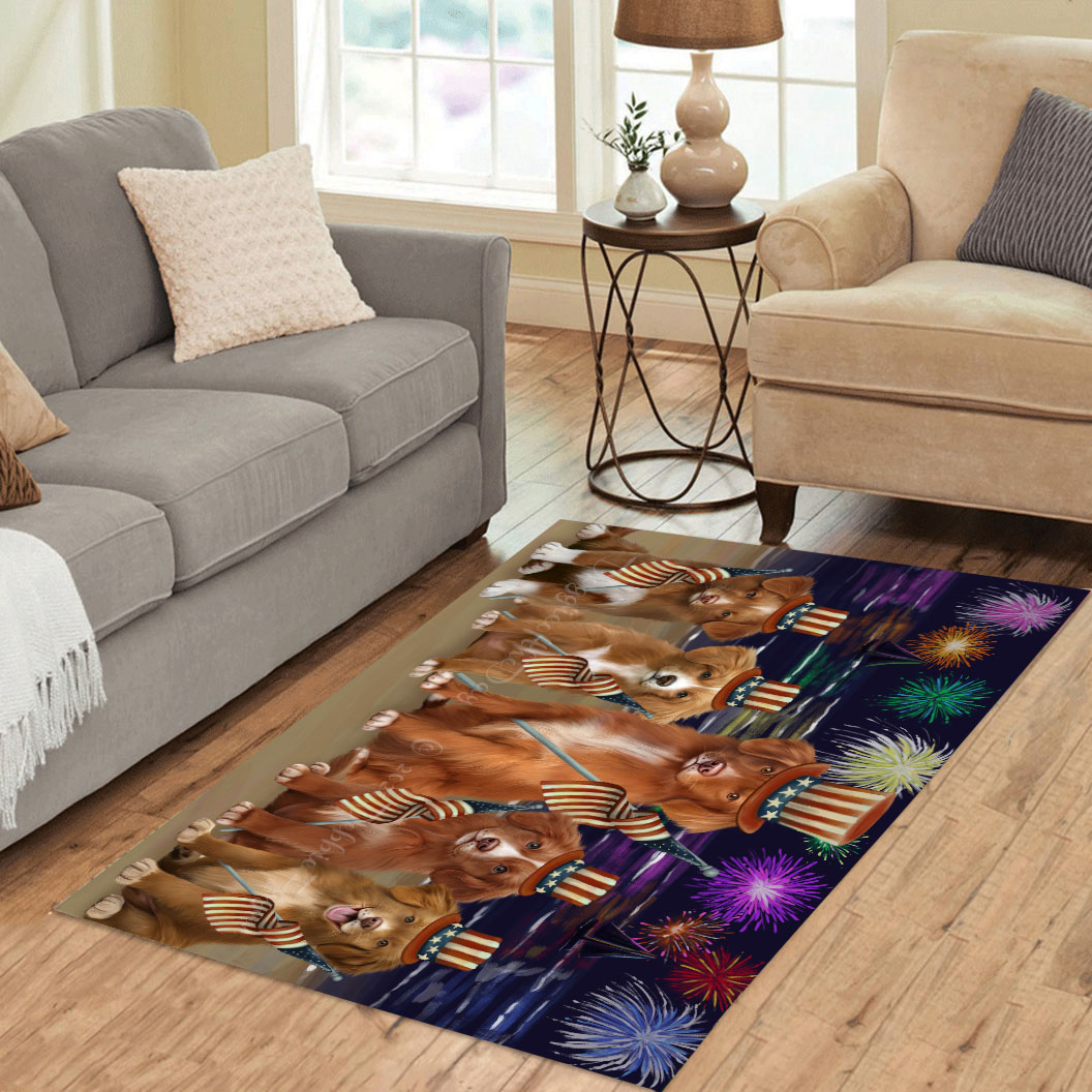 Nova Scotia Duck Tolling Retriever Dog Area Rug and Runner Personalized NWT NEW - 第 12/22 張圖片