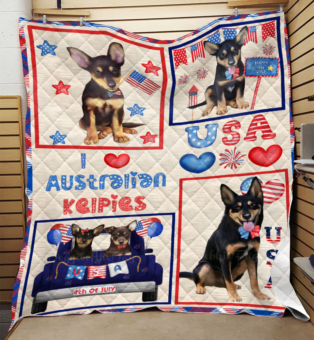Australian Kelpie Quilt Dog Bedding Personalized Bed Gift Many Designs NWT - Picture 32 of 33