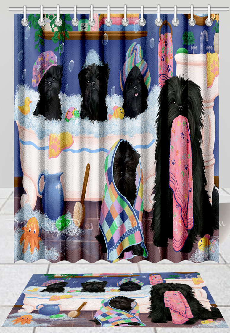 Affenpinscher Dog Bath Mat & Shower Curtain Set Personalized Many Designs NWT - Picture 16 of 21