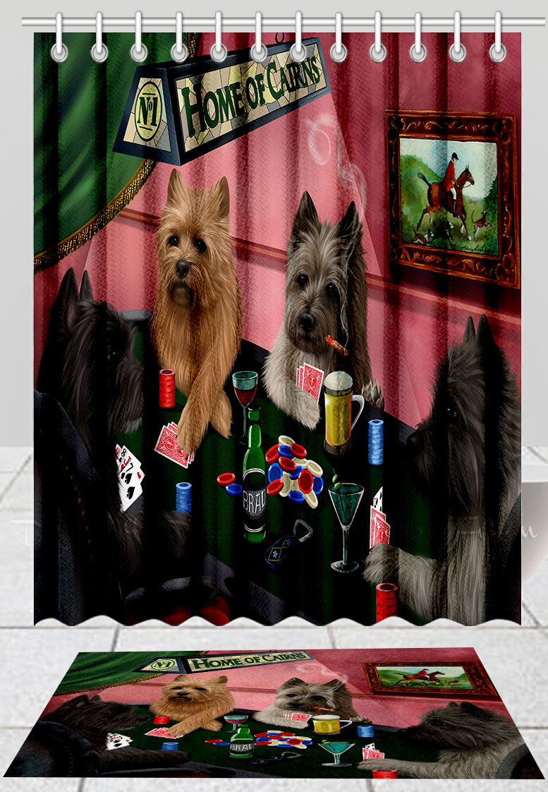 Cairn Terrier Dog Bath Mat & Shower Curtain Set Personalized Many Designs NWT - Picture 16 of 19