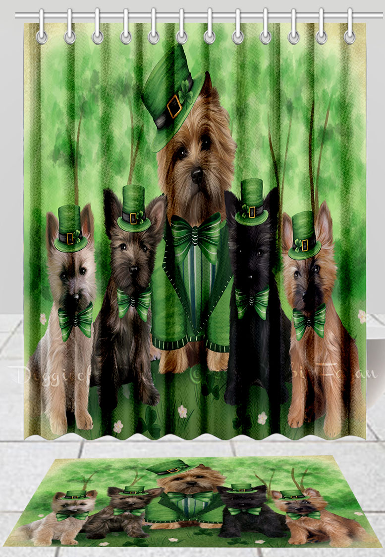 Cairn Terrier Dog Bath Mat & Shower Curtain Set Personalized Many Designs NWT - Picture 14 of 19