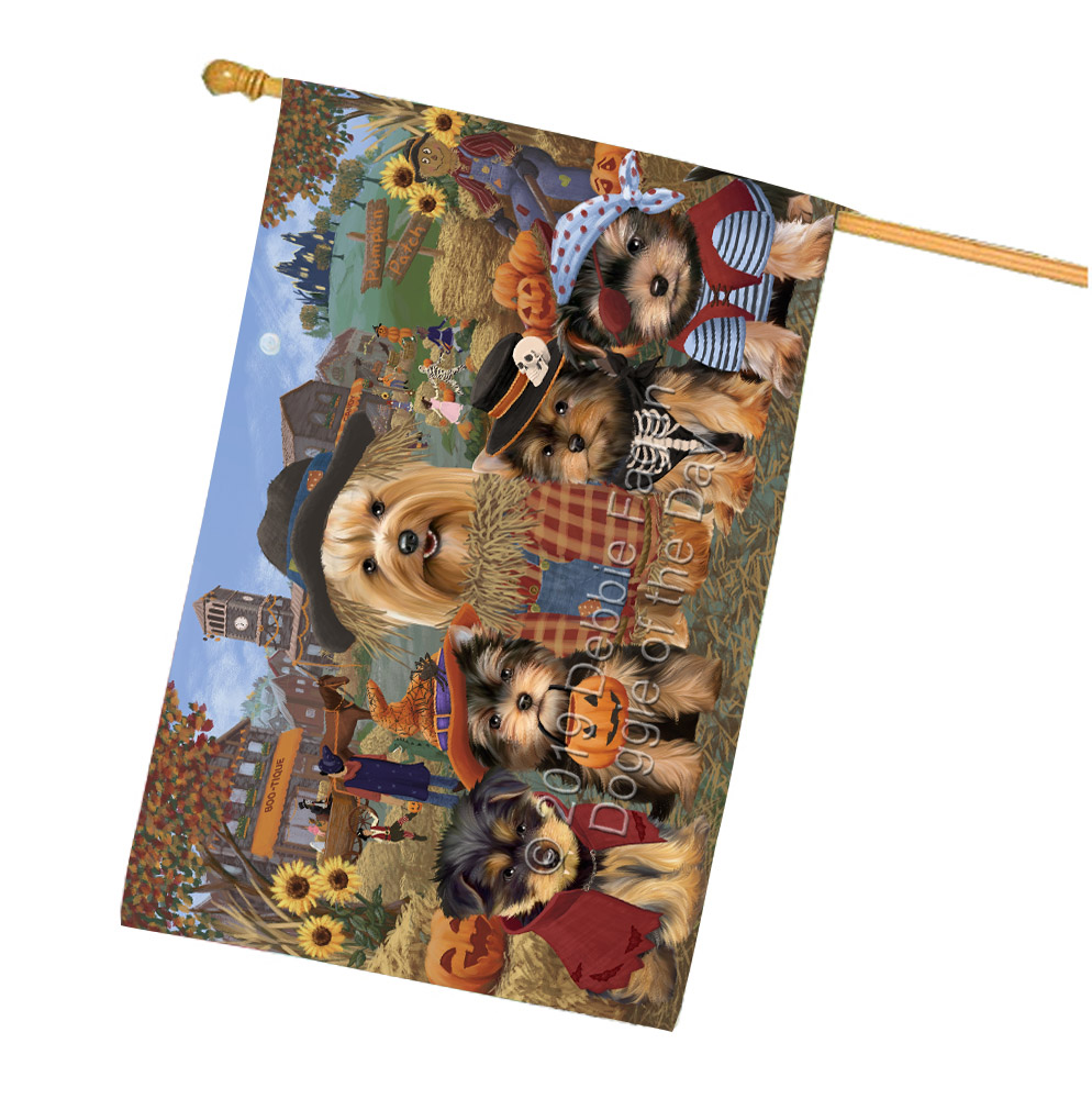 Yorkshire Terrier Dog House Flag Holiday Double Sided 28"x40" Designs NWT NEW - Picture 29 of 89