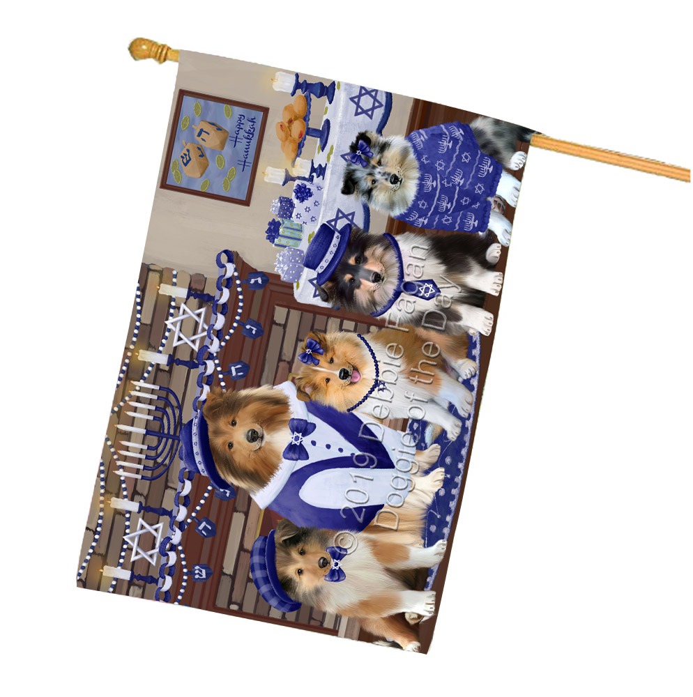 Rough Collie Dog House Flag Holiday Double Sided 28"x40" Many Designs NWT NEW - Picture 35 of 73