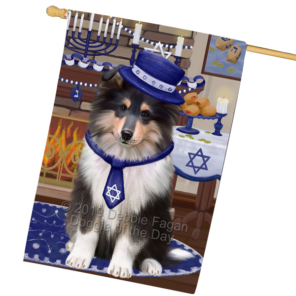 Rough Collie Dog House Flag Holiday Double Sided 28"x40" Many Designs NWT NEW - Picture 36 of 73