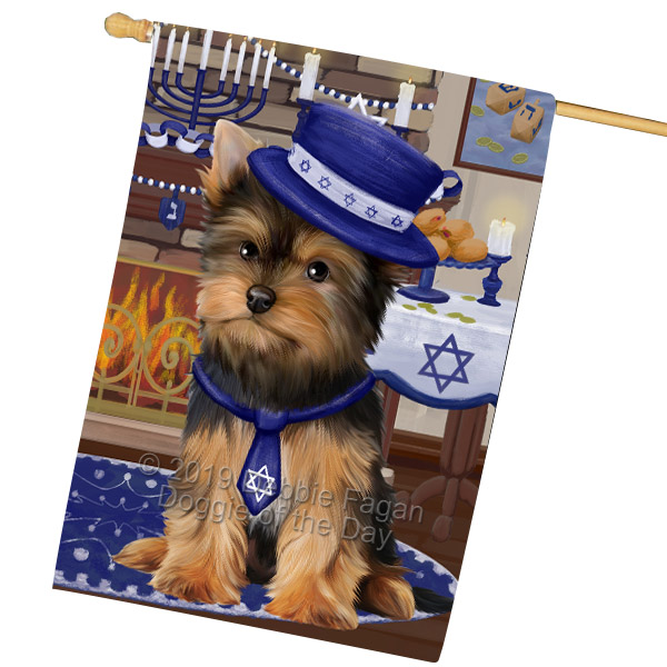 Yorkshire Terrier Dog House Flag Holiday Double Sided 28"x40" Designs NWT NEW - Picture 32 of 89