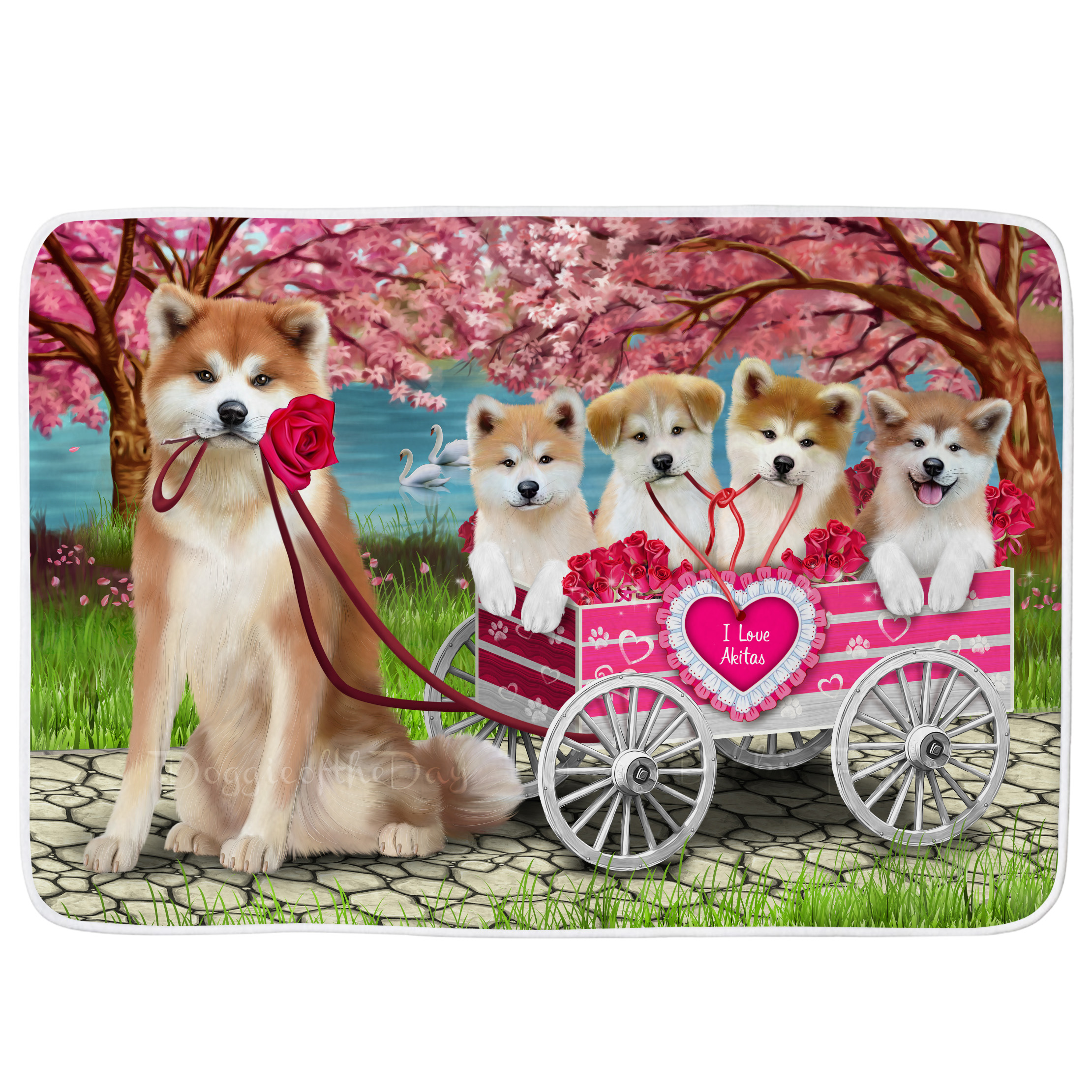 Akita Dog Bath Mat Anti-Slip Pet Personalized Bathroom Rug Mat Gift NWT - Picture 15 of 49