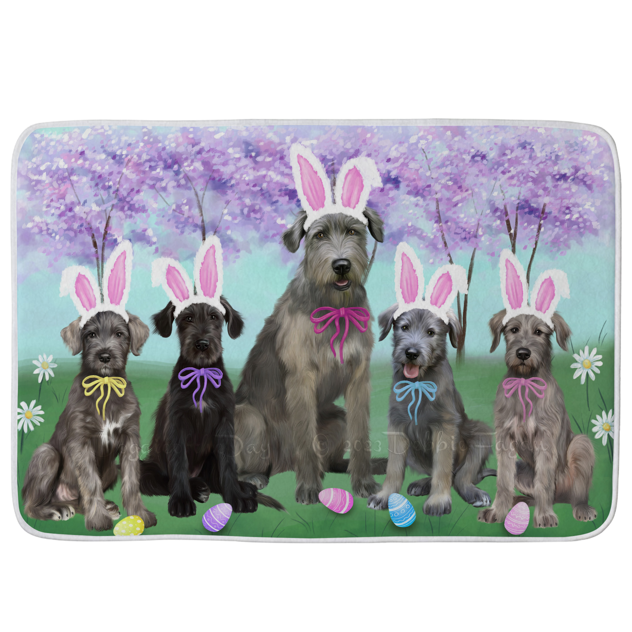 Wolfhound Dog Bath Mat Anti-Slip Pet Personalized Bathroom Rug Mat Gift NWT - Picture 16 of 40