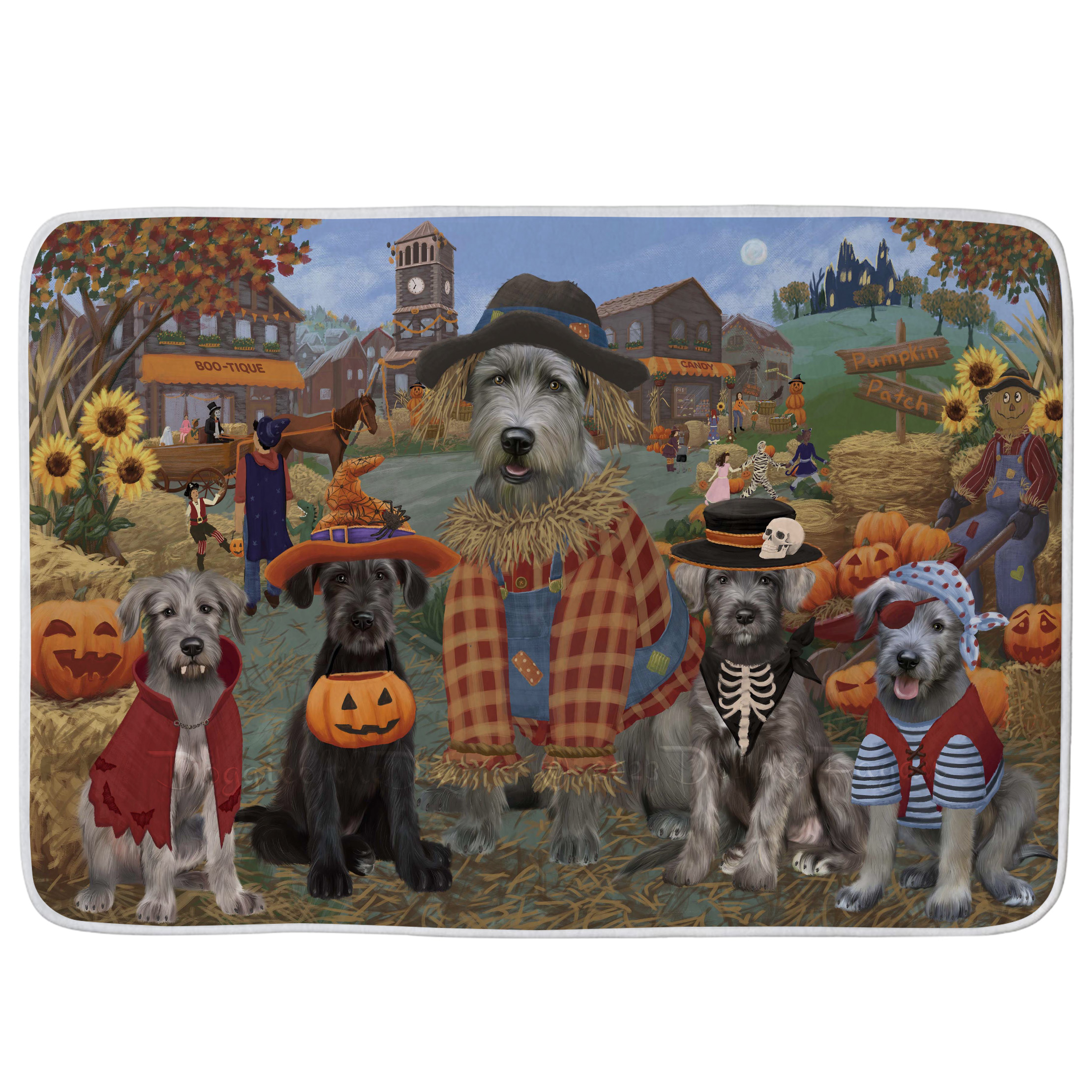 Wolfhound Dog Bath Mat Anti-Slip Pet Personalized Bathroom Rug Mat Gift NWT - Picture 17 of 40