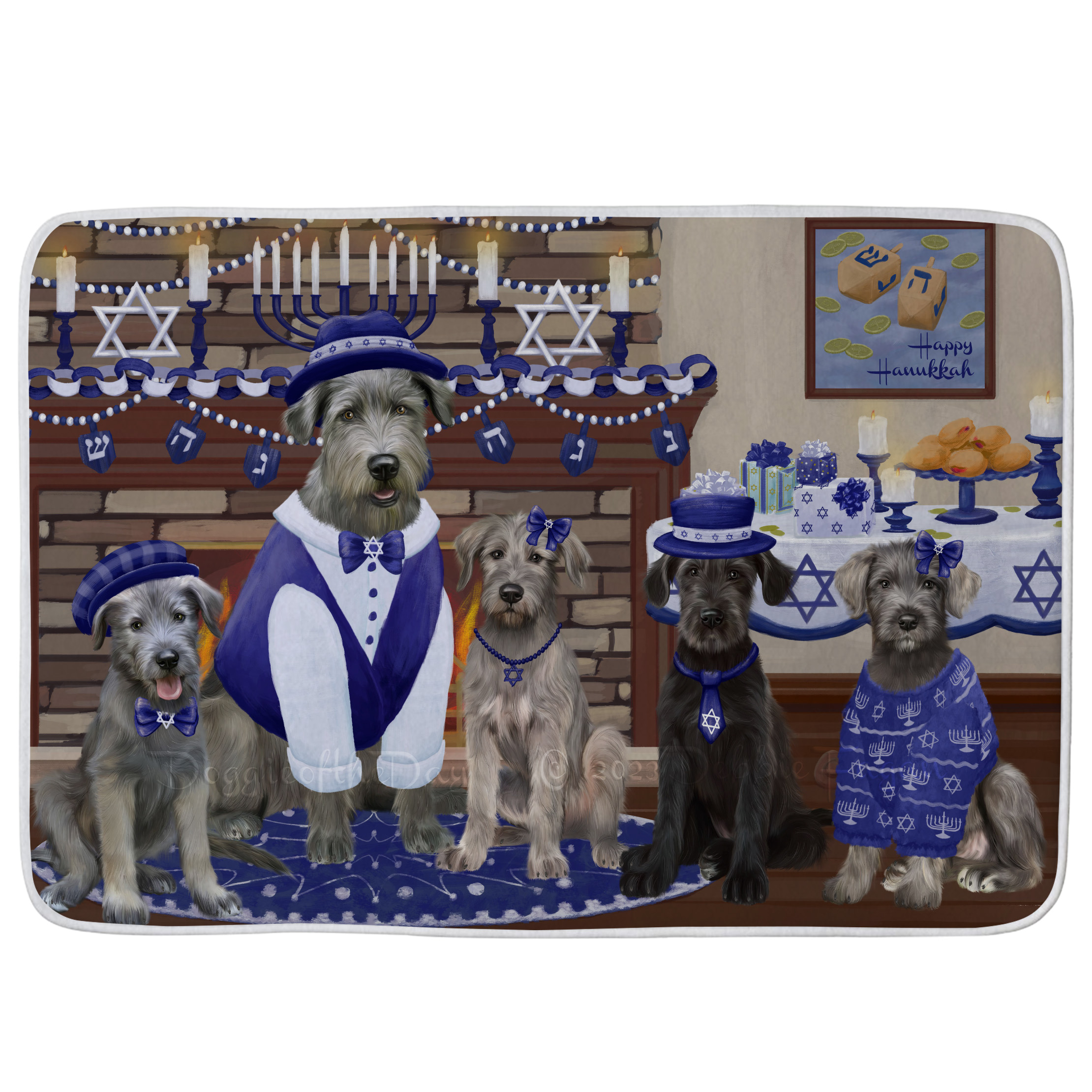 Wolfhound Dog Bath Mat Anti-Slip Pet Personalized Bathroom Rug Mat Gift NWT - Picture 18 of 40