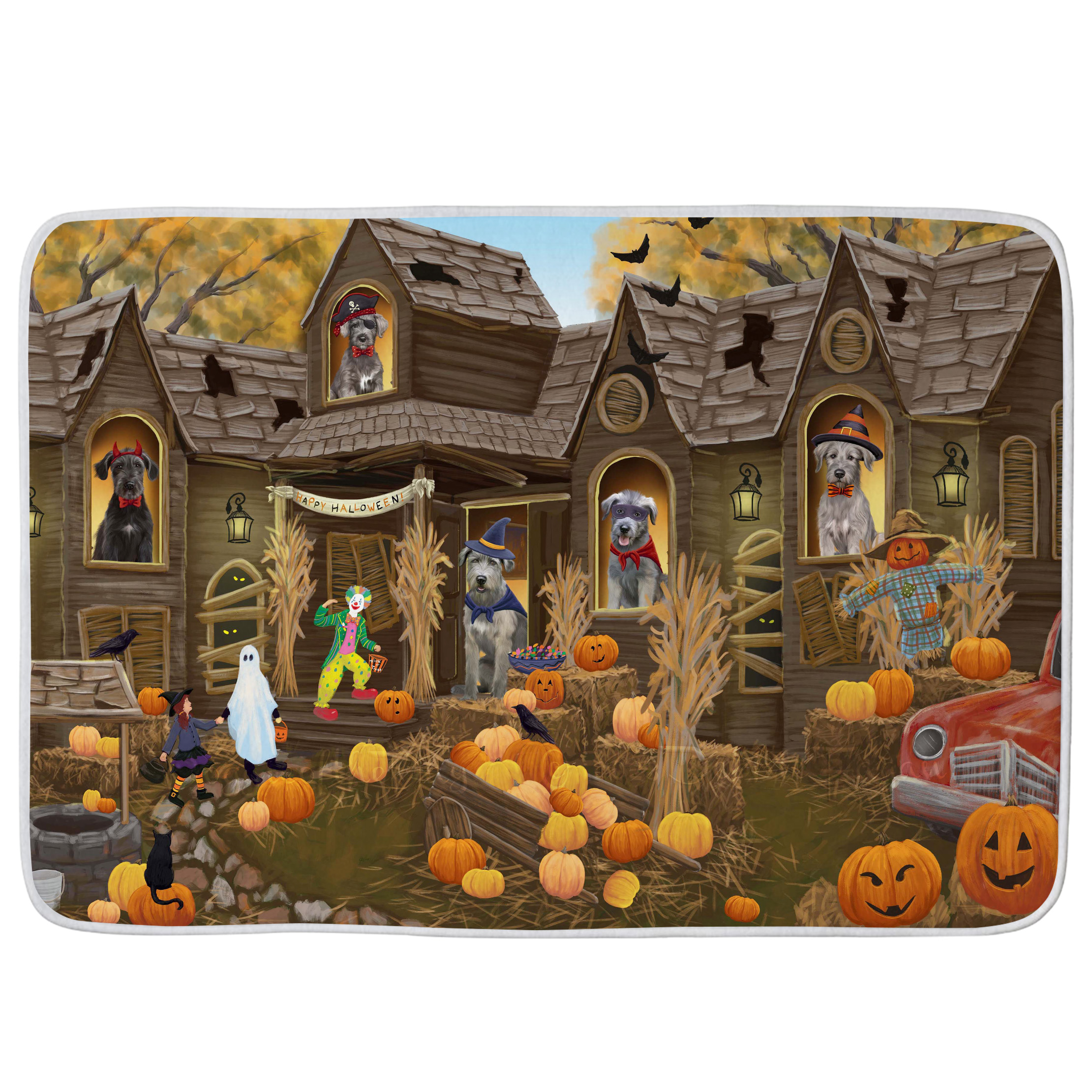 Wolfhound Dog Bath Mat Anti-Slip Pet Personalized Bathroom Rug Mat Gift NWT - Picture 23 of 40