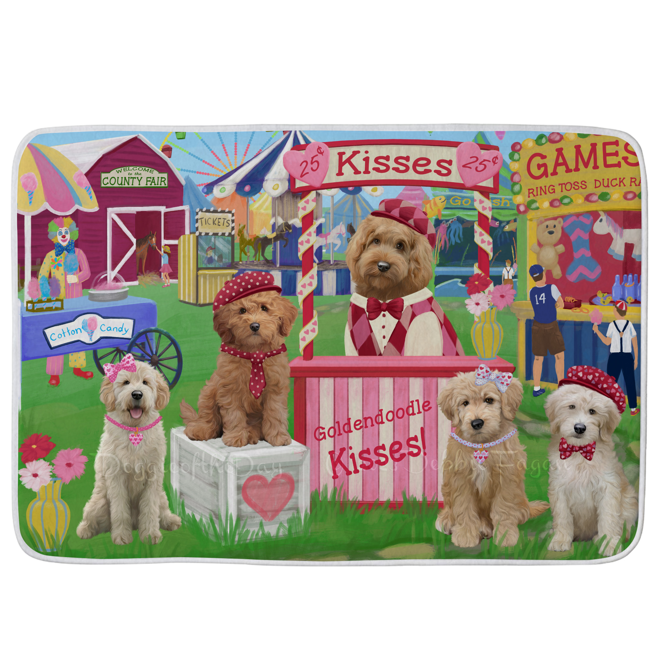 Goldendoodle Dog Bath Mat Anti-Slip Pet Personalized Bathroom Rug Mat Gift NWT - Picture 20 of 46